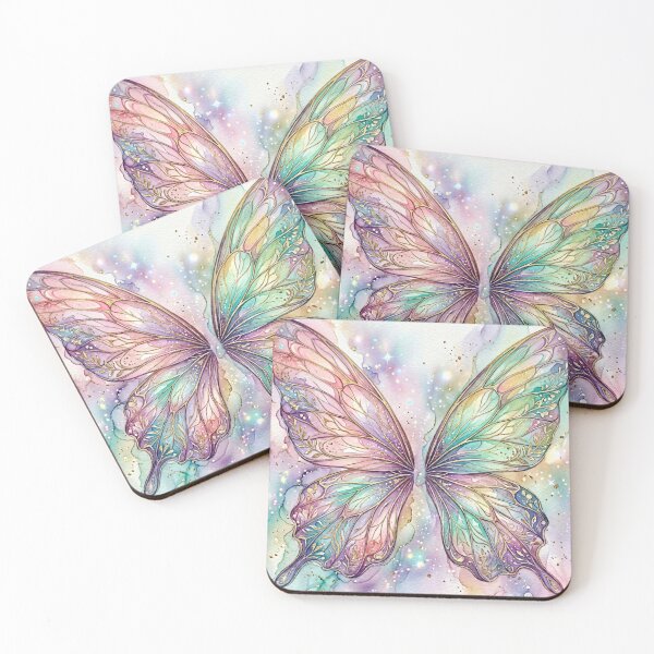 Item preview, Celestial Prism Butterfly Wings – Ethereal Watercolor Fantasy Illustration designed and sold by Dream Bloom Gallery.