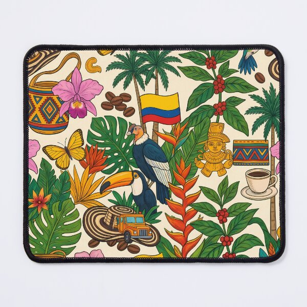 Item preview, Medellin Colombia Coffee Mountains Nature Beach Flowers Animals designed and sold by ART ATTACK ZONE.