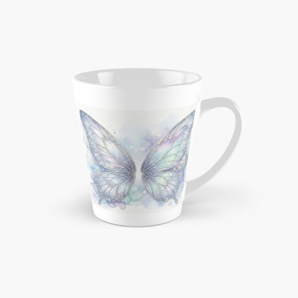 Item preview, Frostlight Celestial Butterfly Wings – Winter Fairy Watercolor Fantasy Art designed and sold by Dream Bloom Gallery.