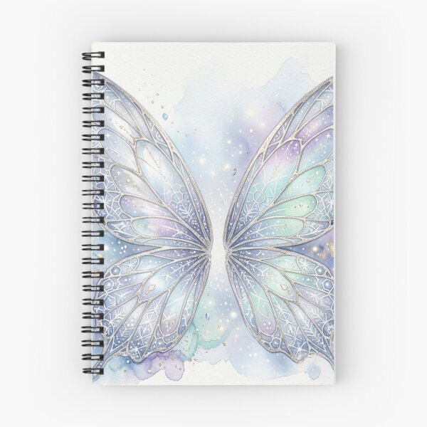 Item preview, Frostlight Celestial Butterfly Wings – Winter Fairy Watercolor Fantasy Art designed and sold by Dream Bloom Gallery.
