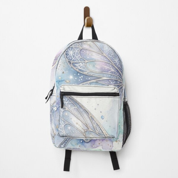 Item preview, Frostlight Celestial Butterfly Wings – Winter Fairy Watercolor Fantasy Art designed and sold by Dream Bloom Gallery.
