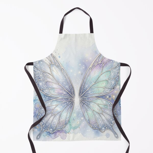 Item preview, Frostlight Celestial Butterfly Wings – Winter Fairy Watercolor Fantasy Art designed and sold by Dream Bloom Gallery.