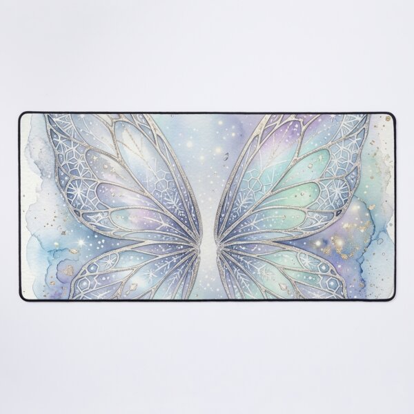 Item preview, Frostlight Celestial Butterfly Wings – Winter Fairy Watercolor Fantasy Art designed and sold by Dream Bloom Gallery.