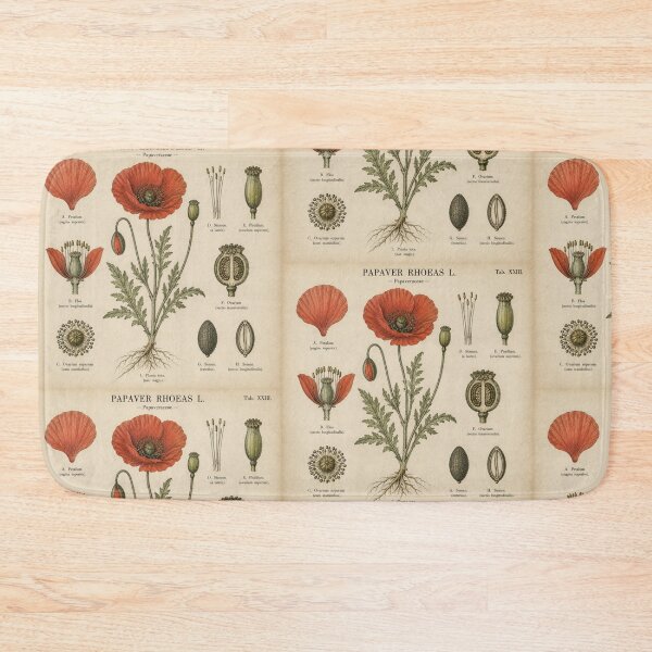Item preview, Vintage Botanical Poppy Illustration designed and sold by Girlsale.