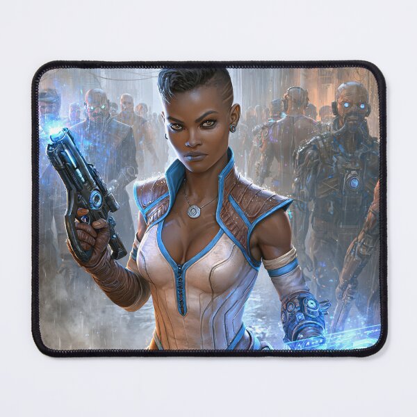Item preview, Cybernetic Bounty Hunter Warrior Portrait designed and sold by NeoArvish.