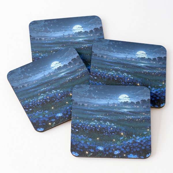 Item preview, Field of Midnight Blooms designed and sold by Darogapari.