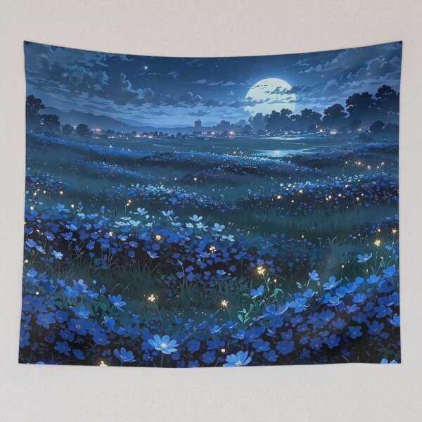 Item preview, Field of Midnight Blooms designed and sold by Darogapari.