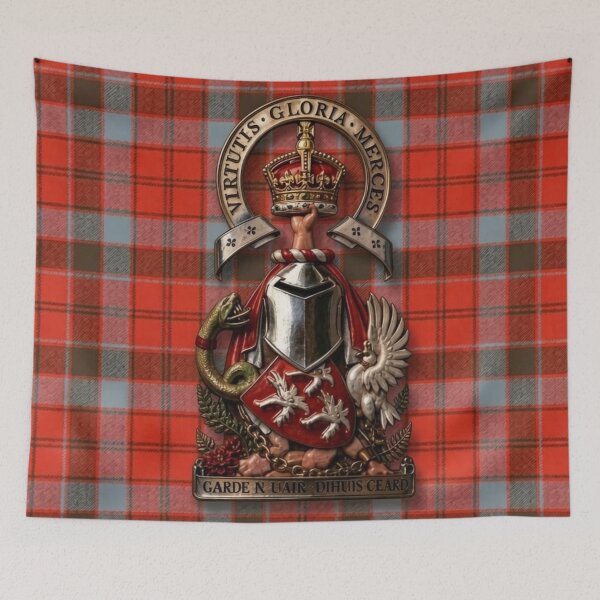 Item preview, Robertson Weathered Tartan and Arms for the Chief of Clan Donnachaidh designed and sold by Kirrindy Designs.