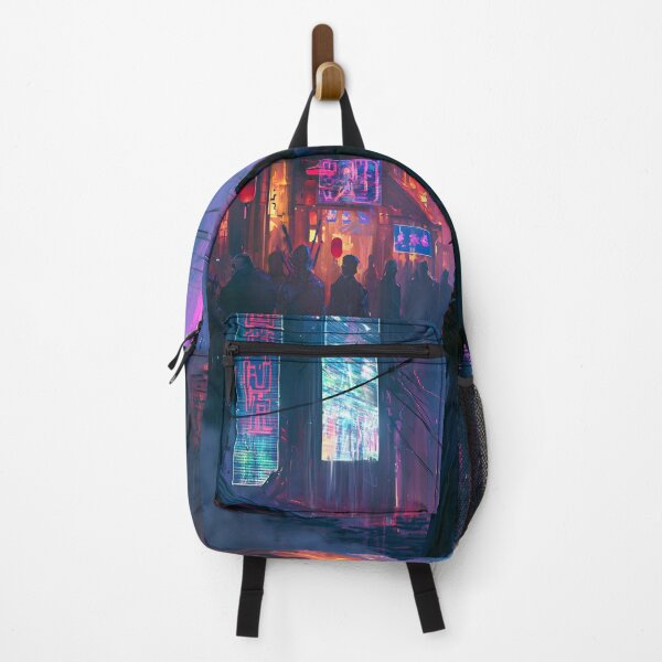 Item preview, Bounty Hunter in Neon Crimson Rain designed and sold by NeoArvish.