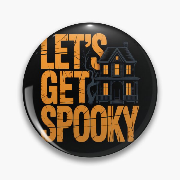 Item preview, Let's Get Spooky Haunted House Halloween Shirt designed and sold by Raw Tigers.