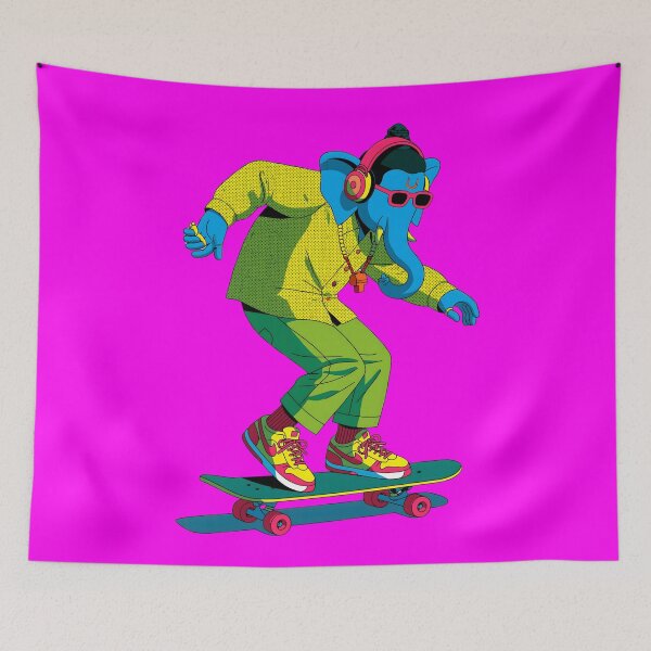 Item preview, Ganesha Skateboard Streetwear Halftone Pop Art designed and sold by PANNARUK THAILAND.