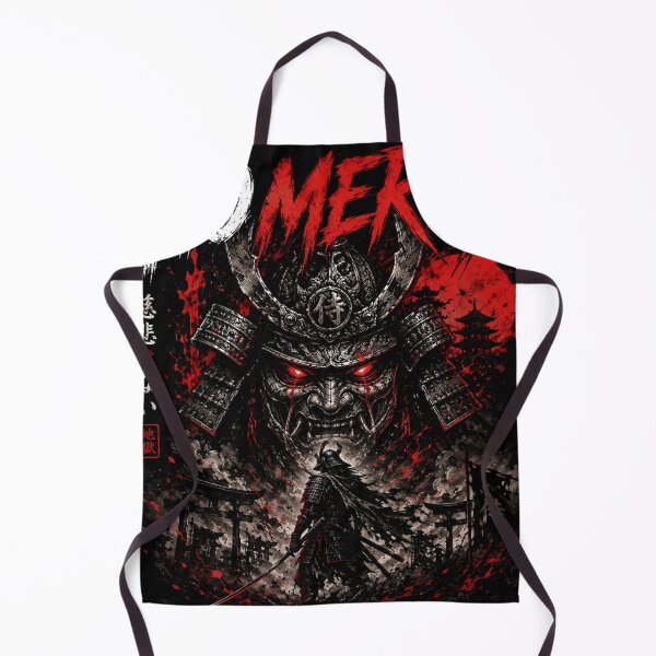 Item preview, No Mercy Samurai Oni Mask designed and sold by Skedart.