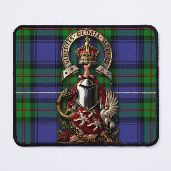Item preview, Robertson Modern Hunting Tartan and Arms for the Chief of Clan Donnachaidh designed and sold by Kirrindy Designs.