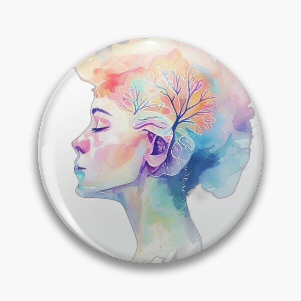 Item preview, Mental Health Positivity Watercolor Illustration Design designed and sold by Shadow-Stone.