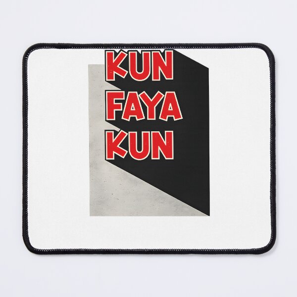 Item preview, Kun Faya Kun Islamic Quote Red Bold Typography designed and sold by Al-HayaAsia.