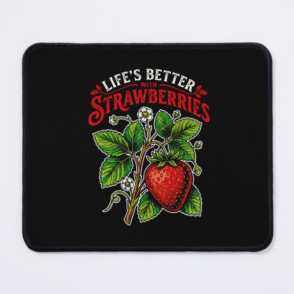 Item preview, Strawberry Plant Vintage Art Design Print designed and sold by graphixpolash.