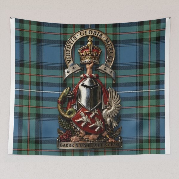 Item preview, Robertson Ancient Hunting Tartan and Arms for the Chief of Clan Donnachaidh designed and sold by Kirrindy Designs.