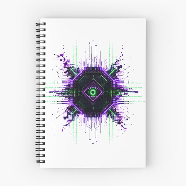 Item preview, Void Intel Cybernetic Hexagon Circuit Core Artwork designed and sold by RiteshCenter .