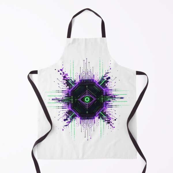 Item preview, Void Intel Cybernetic Hexagon Circuit Core Artwork designed and sold by RiteshCenter .