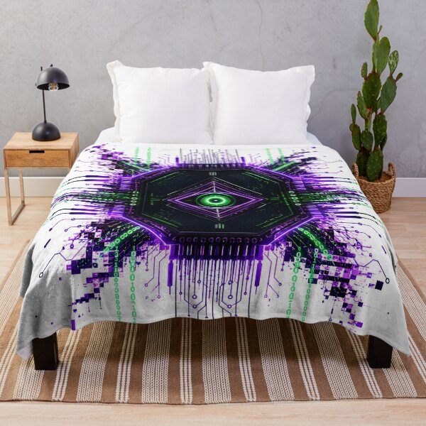 Item preview, Void Intel Cybernetic Hexagon Circuit Core Artwork designed and sold by RiteshCenter .