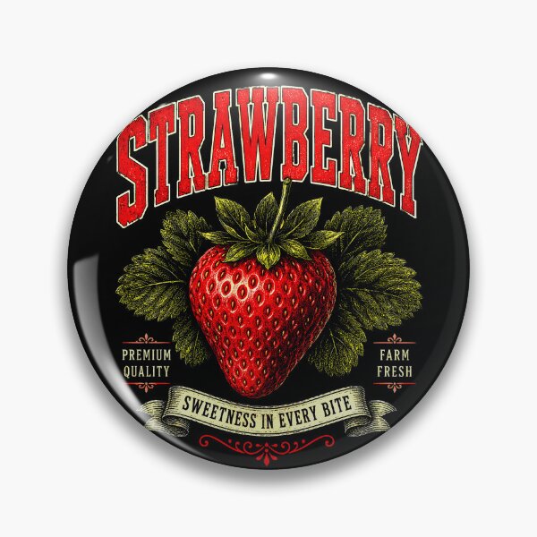 Item preview, Strawberry Vintage Label Farm Fresh designed and sold by graphixpolash.