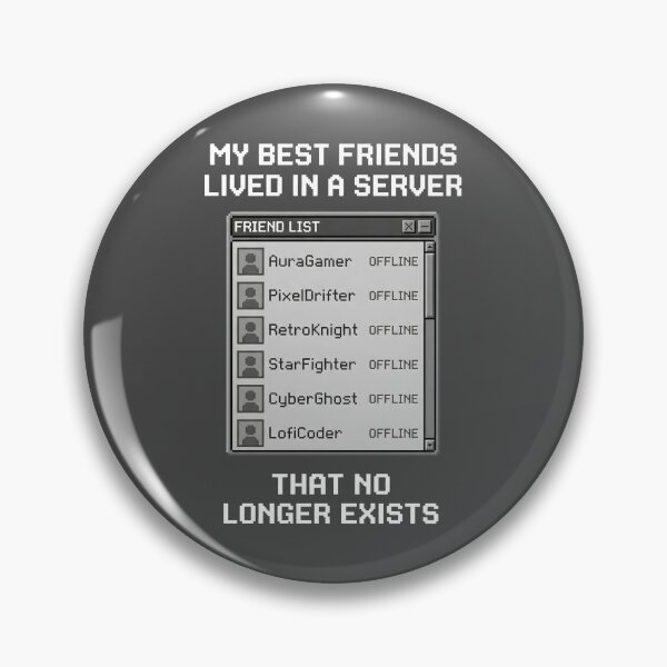 Item preview, Retro Gamer Offline Server List Nostalgia designed and sold by SplashTastic.