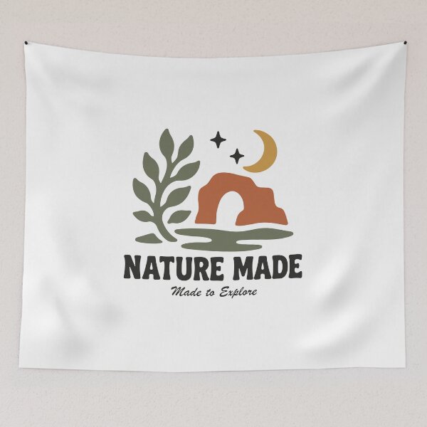 Item preview, Wild & Made Built by Nature – Retro Desert Arch Boho Graphic designed and sold by cladeart.