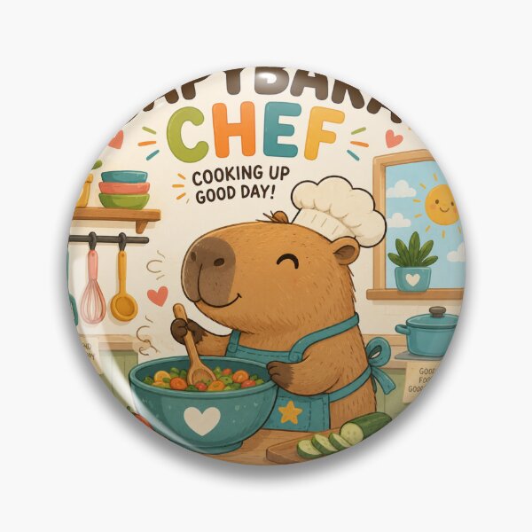 Item preview, Capybara Chef Cooking Up Good Day designed and sold by Girlsale.