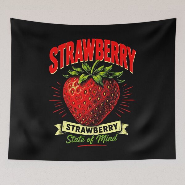 Item preview, Strawberry State of Mind Pop Art designed and sold by graphixpolash.
