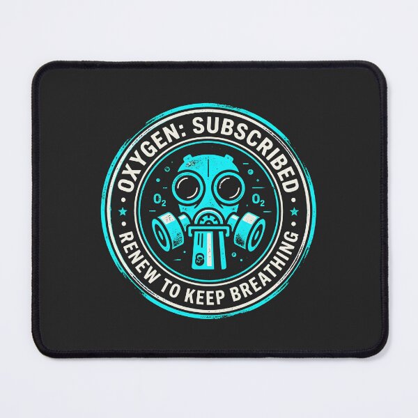 Item preview, Oxygen Subscription Corporate Dystopia Badge designed and sold by SplashTastic.