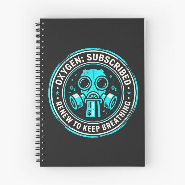 Item preview, Oxygen Subscription Corporate Dystopia Badge designed and sold by SplashTastic.