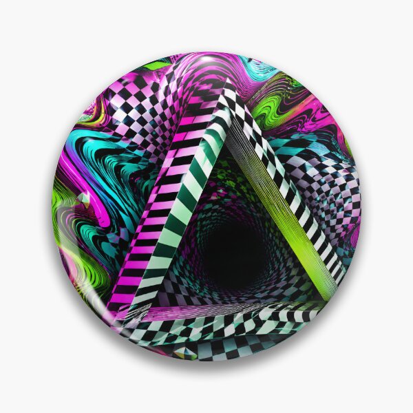 Item preview, Void Illusion Psychedelic 3D Triangle Optical Vortex Artwork designed and sold by RiteshCenter .