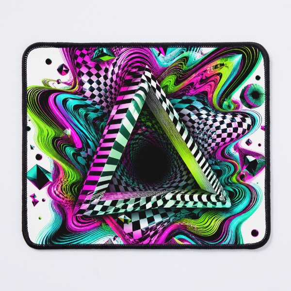 Item preview, Void Illusion Psychedelic 3D Triangle Optical Vortex Artwork designed and sold by RiteshCenter .