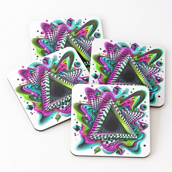 Item preview, Void Illusion Psychedelic 3D Triangle Optical Vortex Artwork designed and sold by RiteshCenter .
