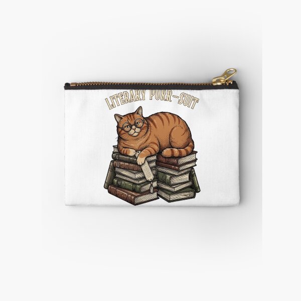 Item preview,  Literary Purrsuit Cat Books Glasses Vintry Off designed and sold by VintryOff.