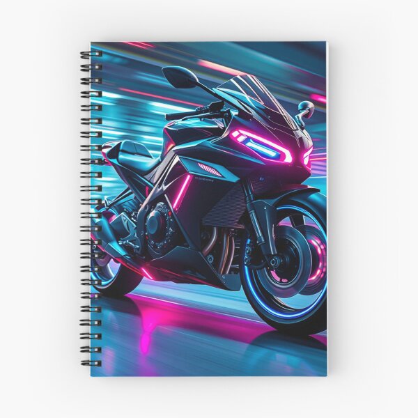 Item preview, Cyberpunk Science Fiction Motorcyle With Neon-Colored Aesthetics   designed and sold by DEC02.