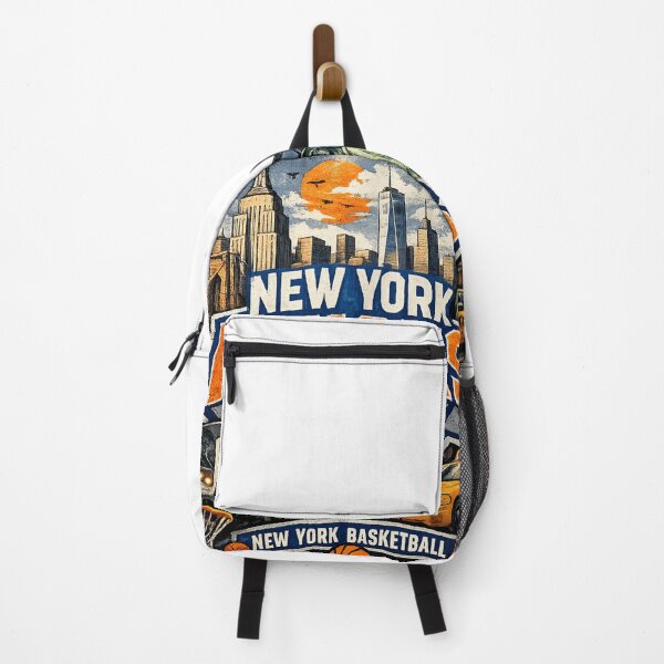 Item preview, New York Knicks Retro Basketball NYC Skyline Graphic designed and sold by BoomStickers18.