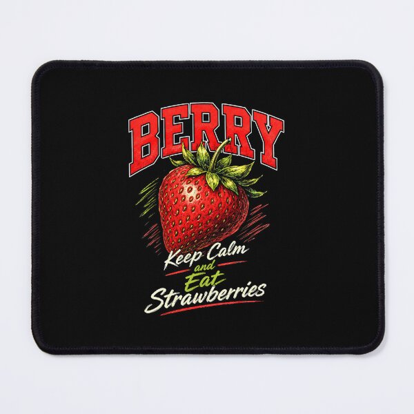 Item preview, Berry Keep Calm Eat Strawberries designed and sold by graphixpolash.