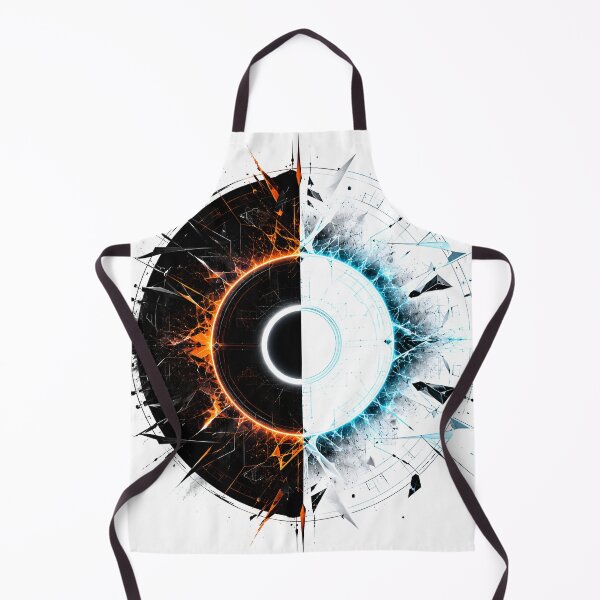 Item preview, Void Inverse Cosmic Fire and Ice Split Eclipse Artwork designed and sold by RiteshCenter .