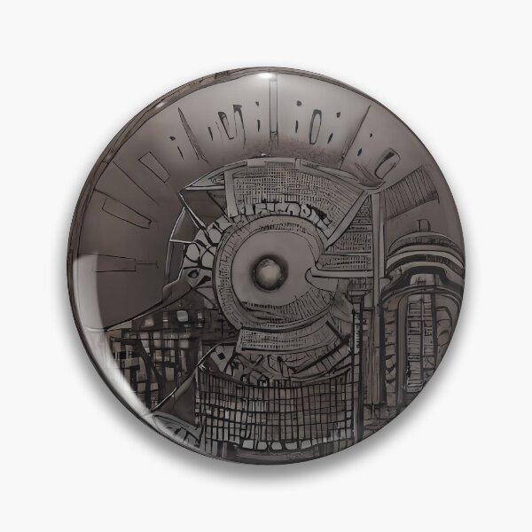 Item preview, Dark Architectural Spiral City Vortex Orb Staircase Surreal Abstract Art designed and sold by YugenWorkshop.