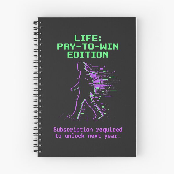 Item preview, Pay To Win Life Glitch Aesthetic designed and sold by SplashTastic.