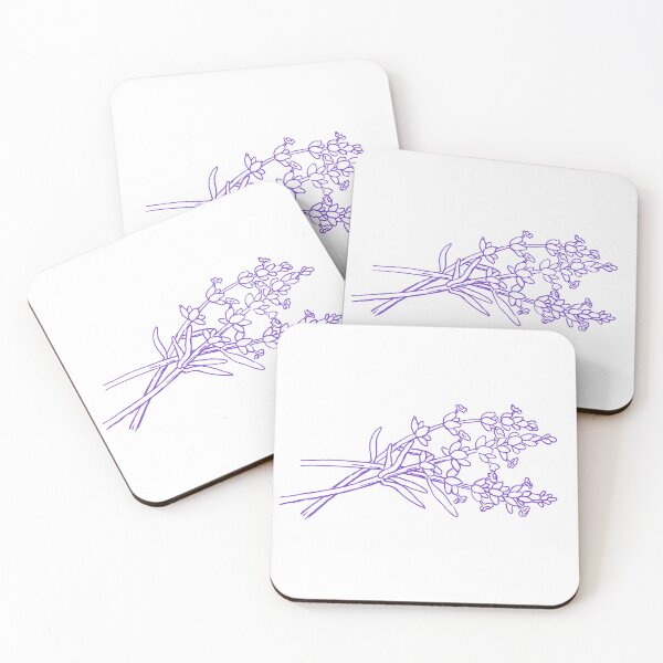 Item preview, Lavender stalk botanical drawing designed and sold by Sarah Trett.