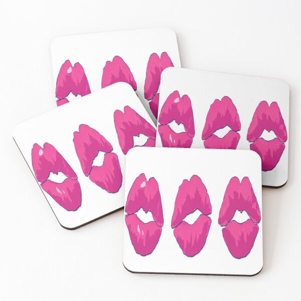 Item preview, Hot Pink Glossy Lips Pop Art designed and sold by tabe9001234.