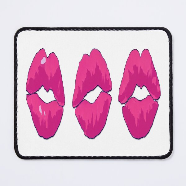 Item preview, Hot Pink Glossy Lips Pop Art designed and sold by tabe9001234.