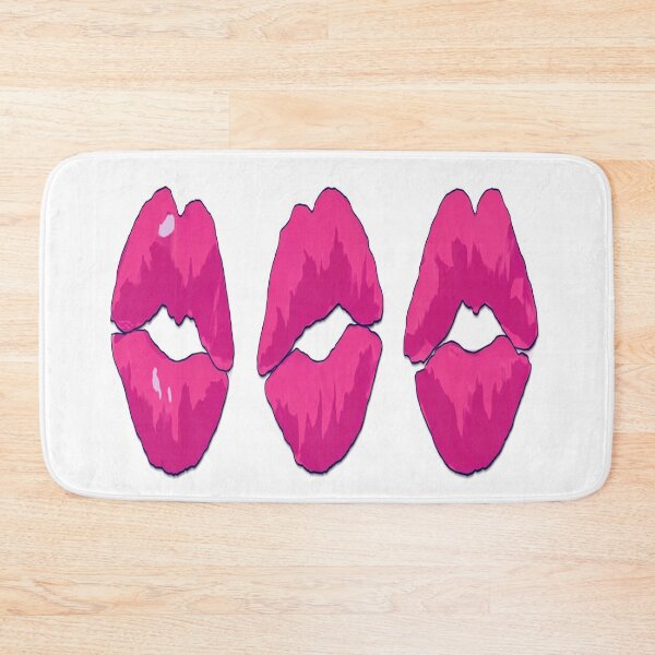 Item preview, Hot Pink Glossy Lips Pop Art designed and sold by tabe9001234.