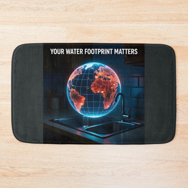 Item preview, Futuristic Water Conservation Ad | Holographic Drought Globe and Eco-Friendly Smart Home Tech designed and sold by Creative-RE.