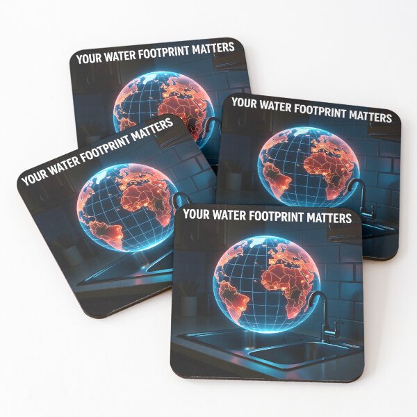 Item preview, Futuristic Water Conservation Ad | Holographic Drought Globe and Eco-Friendly Smart Home Tech designed and sold by Creative-RE.