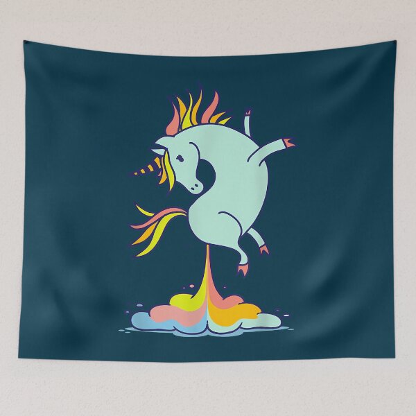 Item preview, Happy Unicorn Poop Funny Magical Rainbow Gift T-Shirt designed and sold by fortrogabbi.