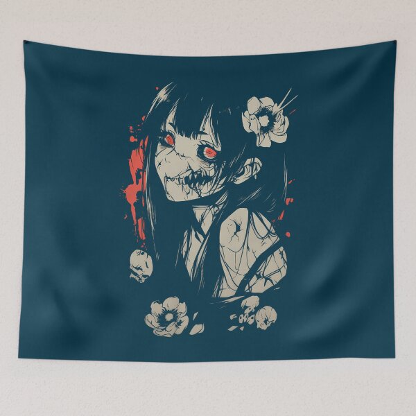 Item preview, Horror Anime Manga  Japan Japanese Creepy Kawaii Goth T-Shirt designed and sold by fortrogabbi.