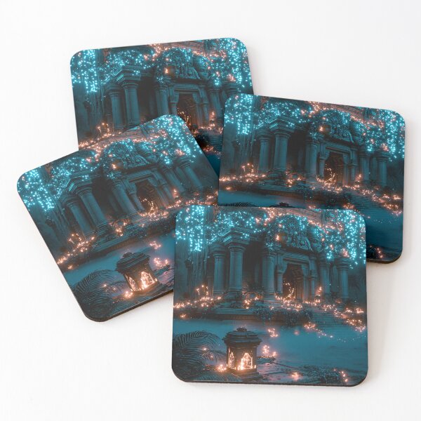 Item preview, Frozen Temple Ruins Under Starlit Sky designed and sold by NeoArvish.